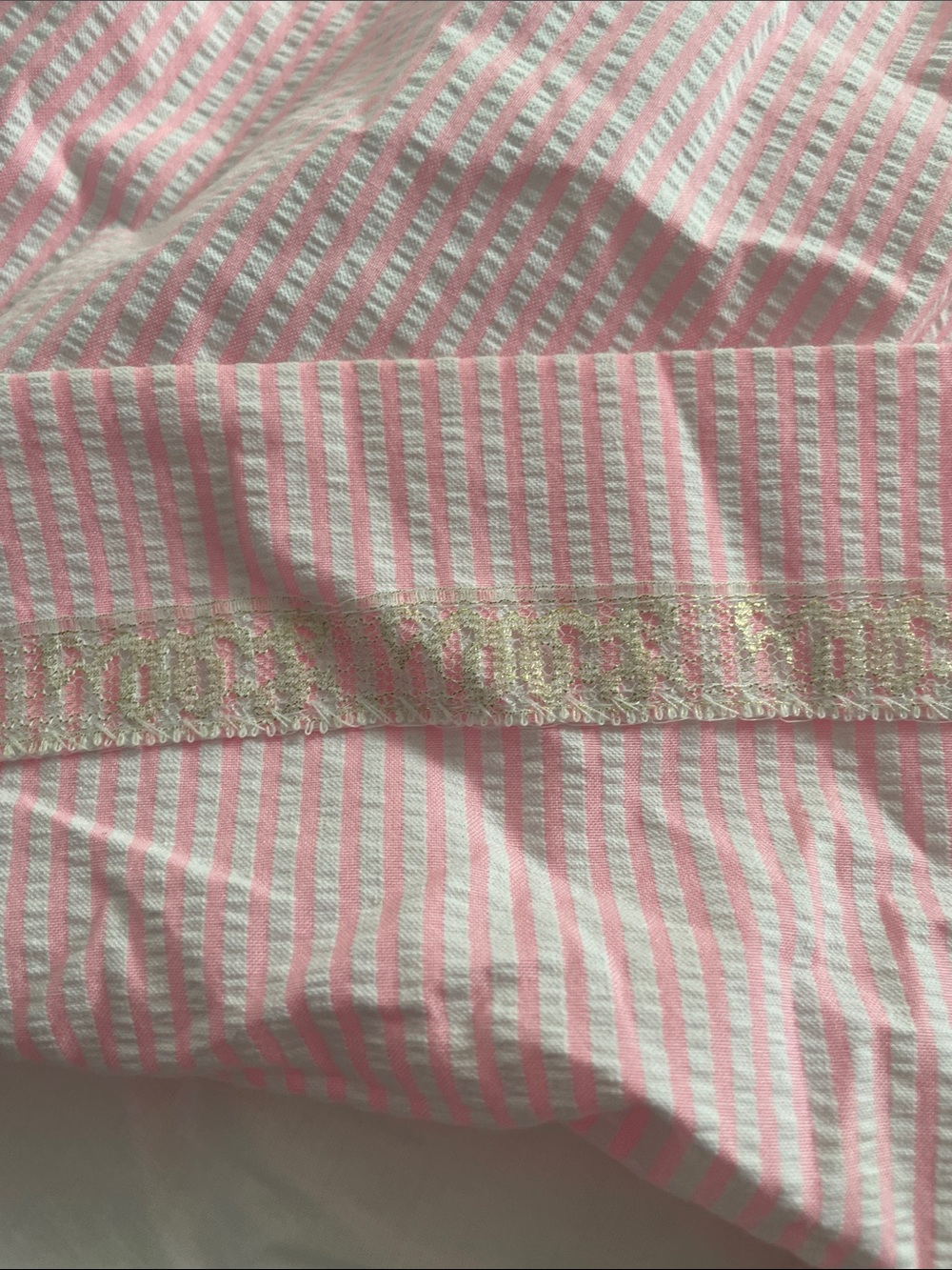 Lilly Pulitzer Pink & White Striped Spaghetti Strap Sundress with Bow - Picture 7 of 12